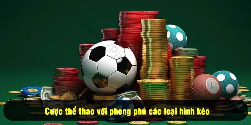 Cược thể thao với phong phú các loại hình kèo